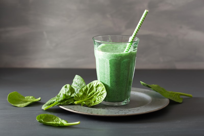 Smoothie-Vert-Spiruline-Epinards