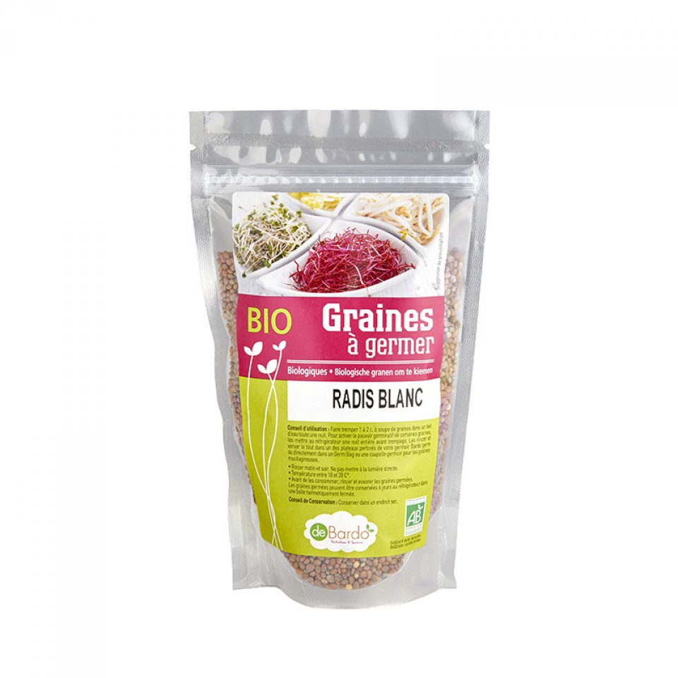 Mélange de Graines Germées Alfalfa Radis blanc Moutarde Bio 200g - Debardo