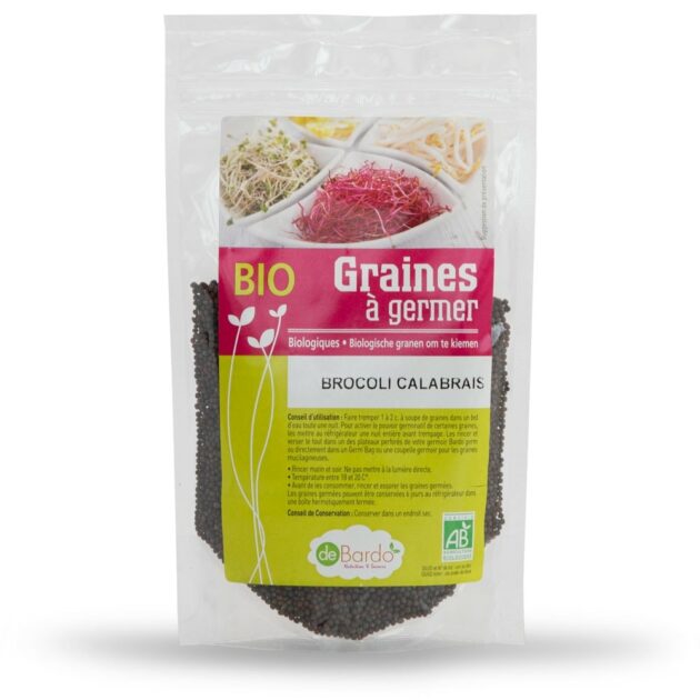 Graines à Germer Brocoli Rave Bio - Sachet 150g, Pour Faire Ses Germes Maison - Riches En Nutriments