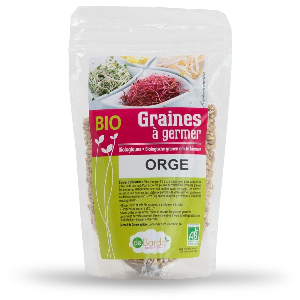 Graine d'orge à germer Bio pour jus d'herbe