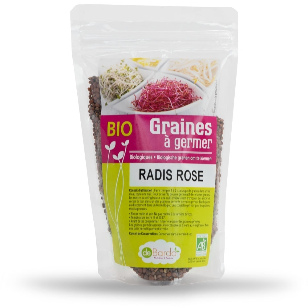 Graines à Germer Radis Rose Bio 200g - Debardo