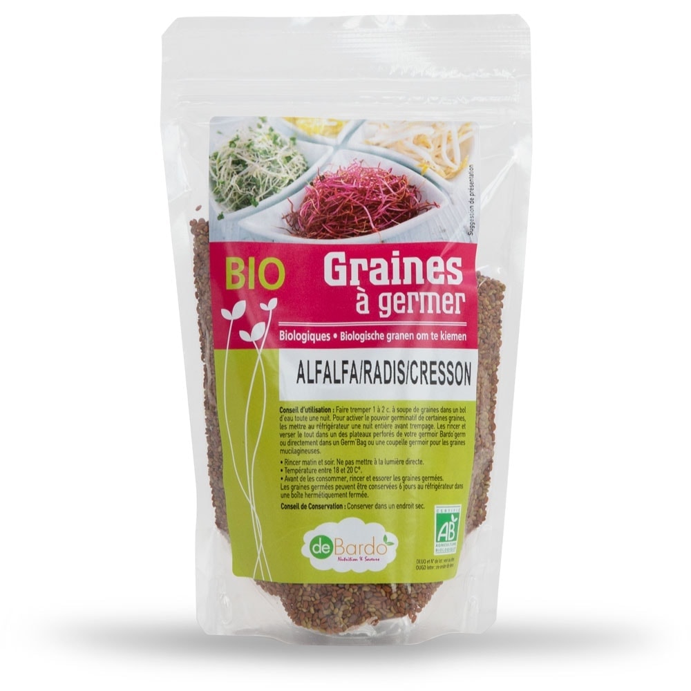 Graine germée alfalfa cresson 60g