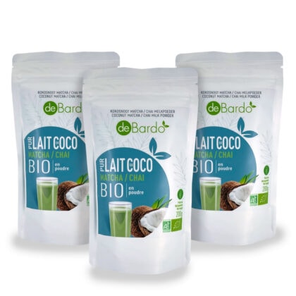 Pack Lait Pur Coco Matcha Chaï Bio 3 x 200 g – Debardo