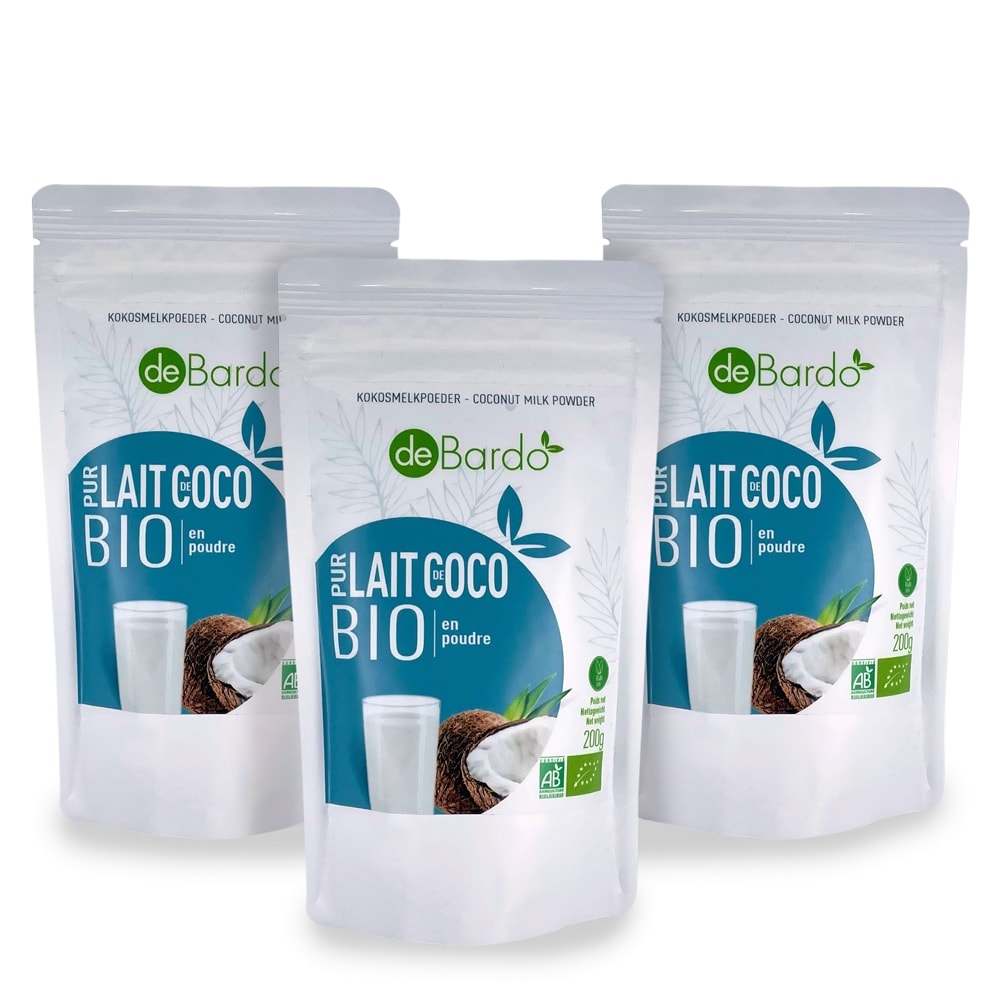 Pack Lait Pur Coco Bio 3 x 200 g – Debardo