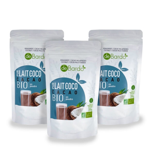 Pack Lait Pur Coco Cacao Bio 3 x 200g – Debardo